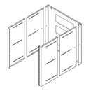 19 inch Wall Mount Bracket - 12U, Adjustable Depth, 12-18 Inches, Hinged