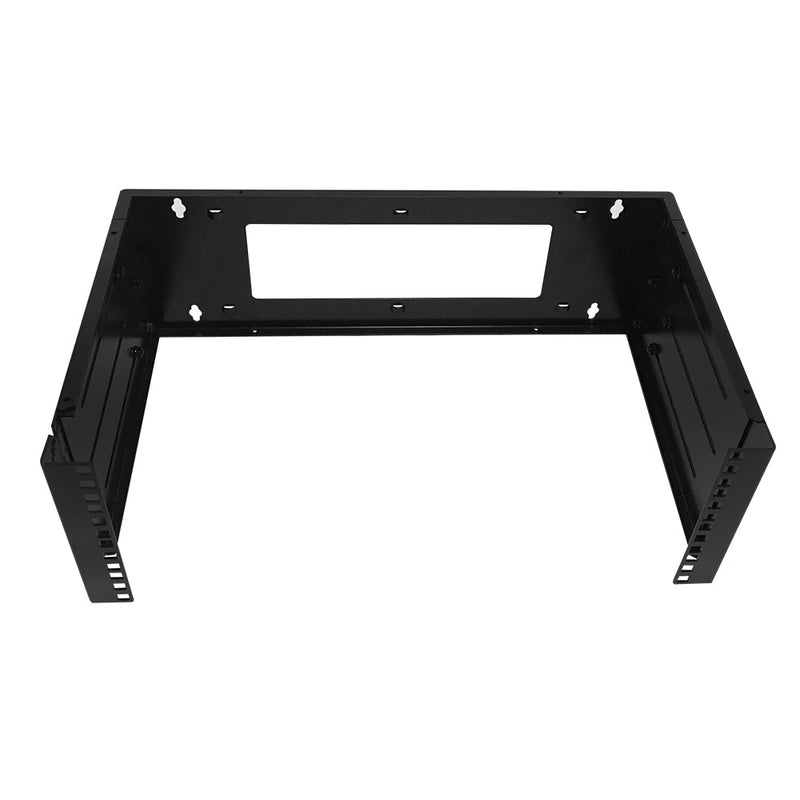 19 inch Wall Mount Bracket - 4U, Adjustable Depth, 12-18 Inches, Hinged