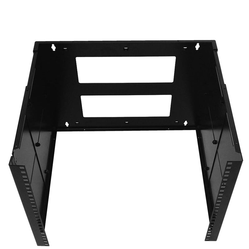 19 inch Wall Mount Bracket - 8U, Adjustable Depth, 12-18 Inches, Hinged