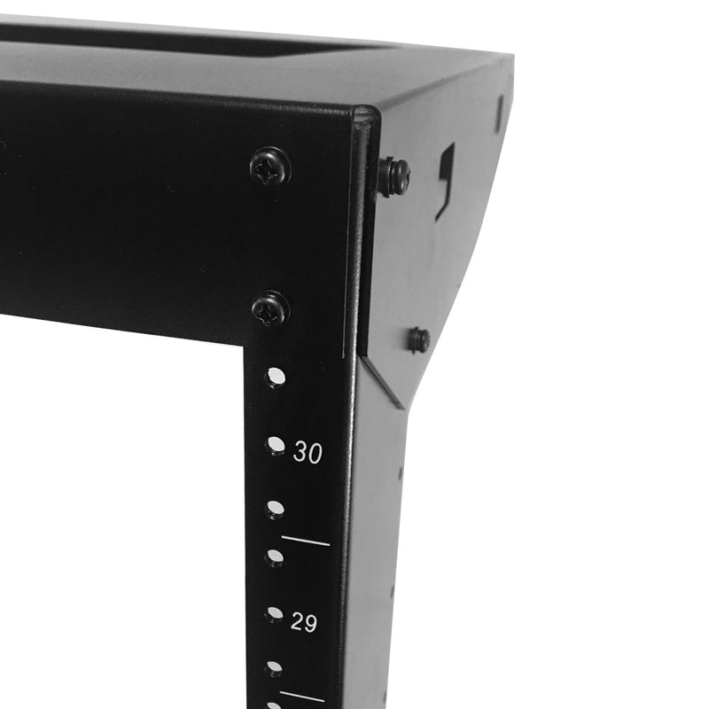 19 inch Open Frame Wall Mount Rack - 18 inch Depth - 30U