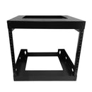 19 inch Open Frame Wall Mount Rack - 18 inch Depth - 8U