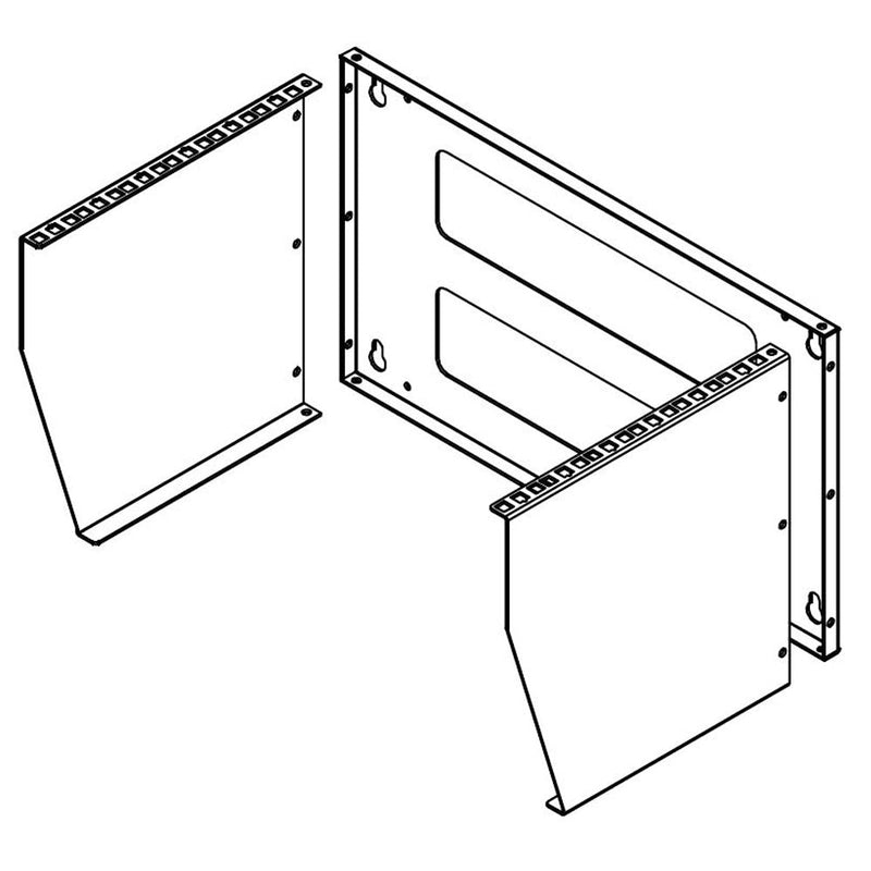 Vertical Wall Mount Rack 6U