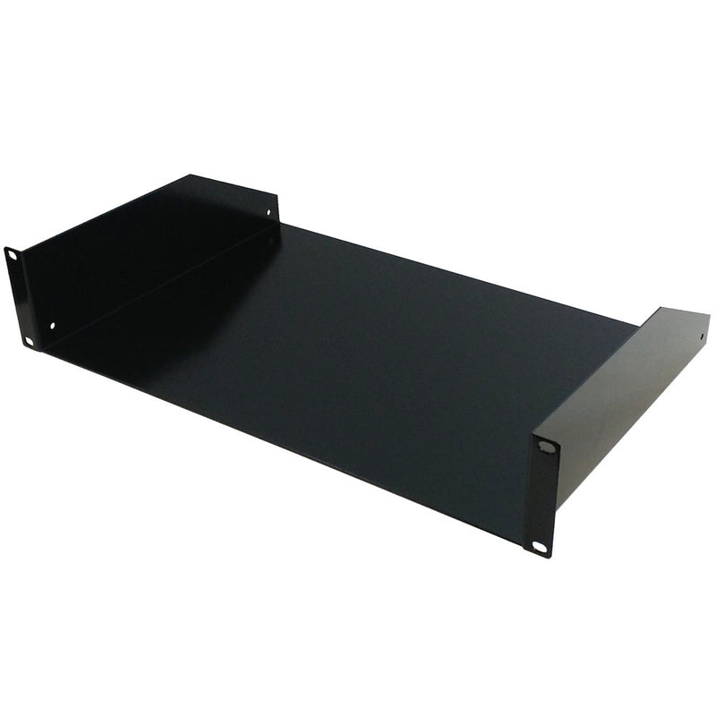 19 inch Front Mount Solid Shelf (12 inch Depth) - 2U