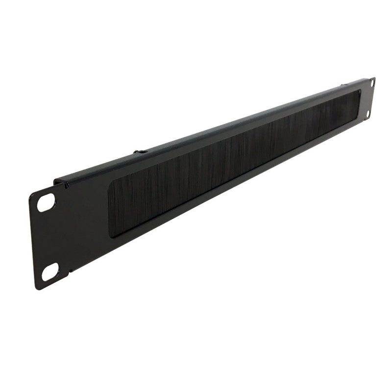 19 inch Horizontal Pass-Through Cable Manager - 1U Brush Style