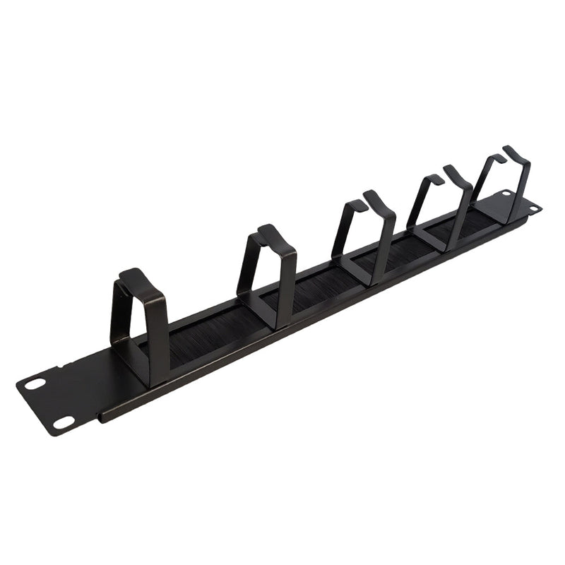 19 inch Horizontal Cable Manager - 1U Ring Type/Brush Style