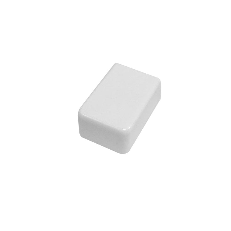 End Cap for 19mm x 11mm Raceway - White