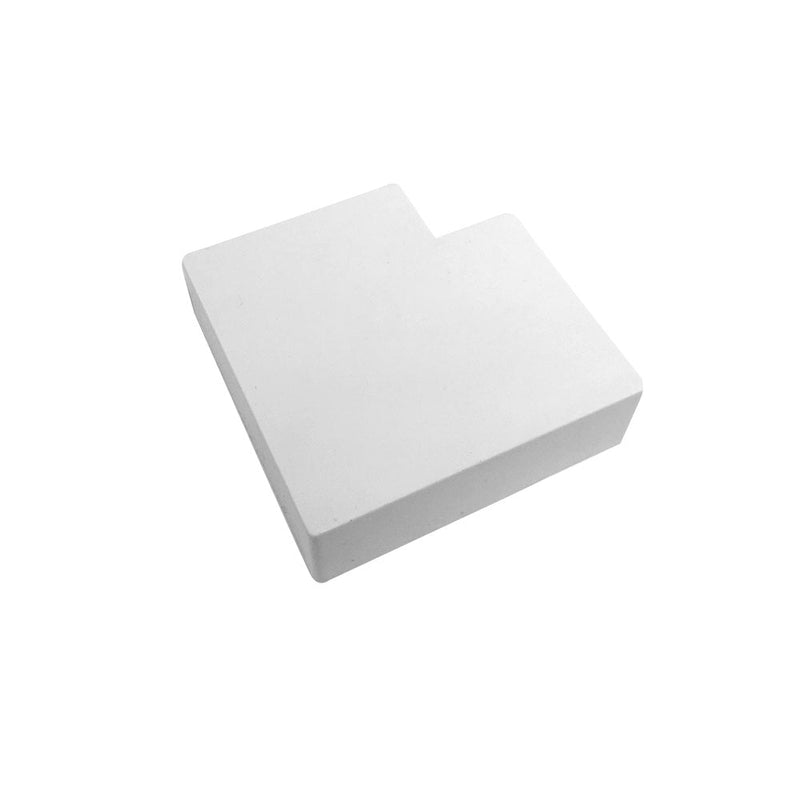 Right Angle for 50mm x 20mm Raceway - White