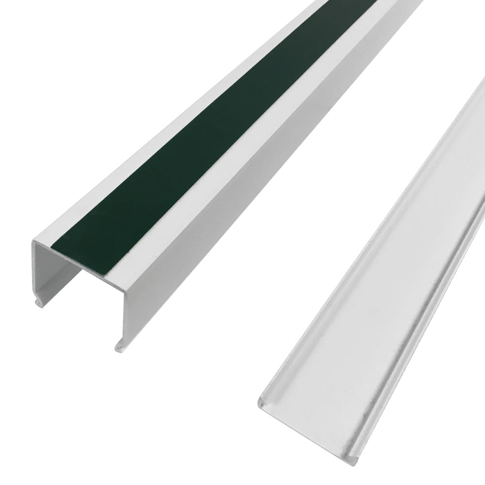 6ft Raceway Cable Concealer 50mm x 50mm with Adhesive Foam Tape - White