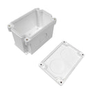 Single Gang Surface Mount Box with 2x Ethernet Bulkhead Knockouts - Waterproof IP68 Rated - White