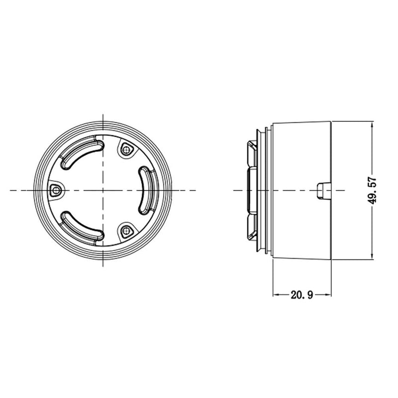 Junction Box Mounting Bracket for Analog Turret Cameras