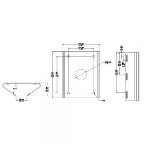 Pole Mount Adapter for PTZ Cameras - White