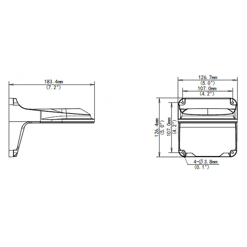 Wall Mounting Bracket for IP Dome Cameras - White