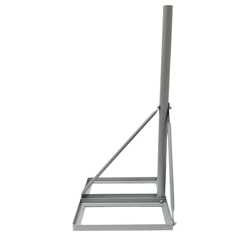 36 inch Heavy Duty Non-Penetrating Roof Mount Mast - Powder Coat - Grey