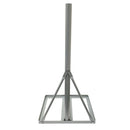 36 inch Heavy Duty Non-Penetrating Roof Mount Mast - Powder Coat - Grey