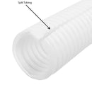 100ft 2 inch Corrugated White Split Loom