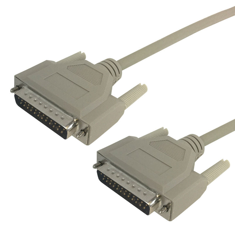 to DB25 Male Serial Cable - Straight-Through