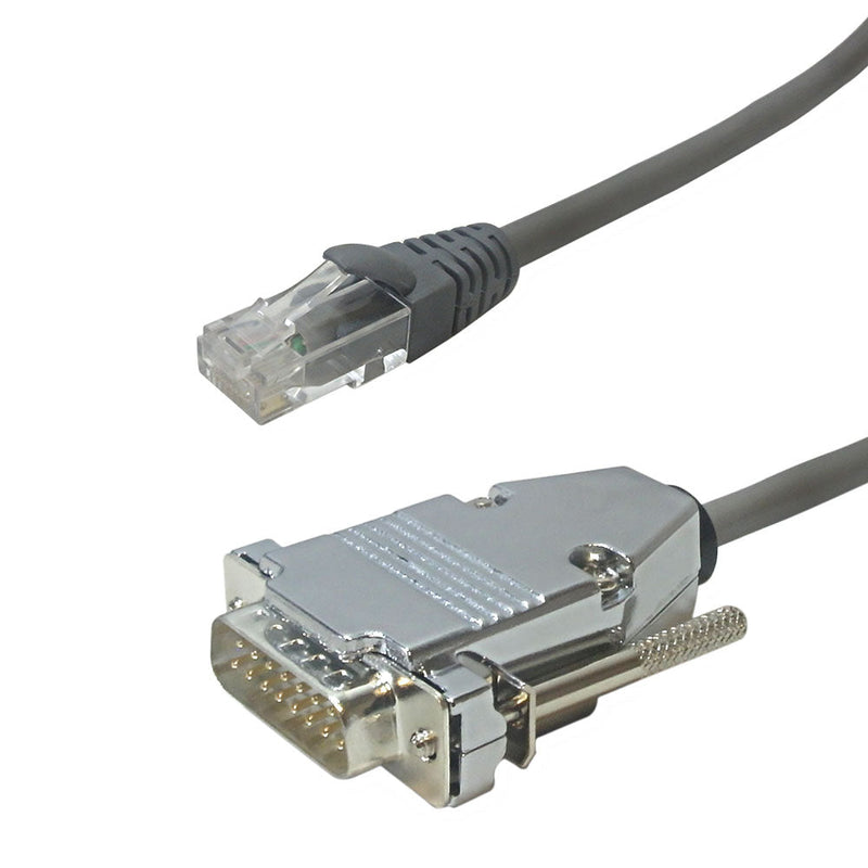 T1 Straight Through RJ48C to DB15 Male 2pr 100ohm