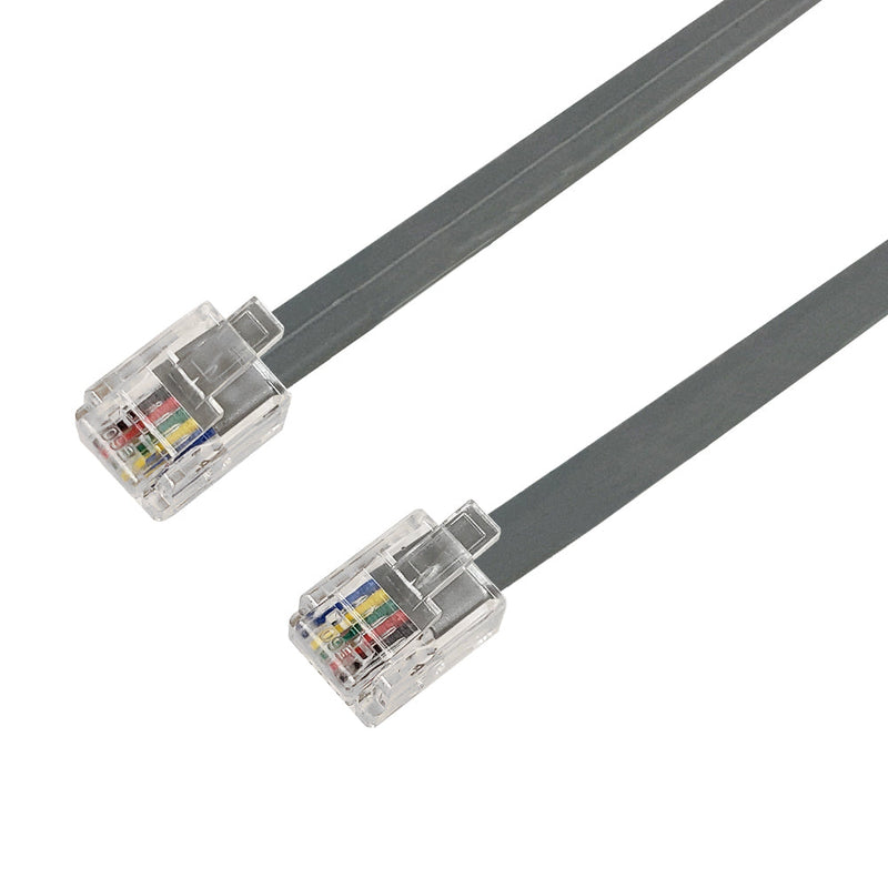 RJ12 Modular Data Cable Cross-Wired 6P6C - 28AWG