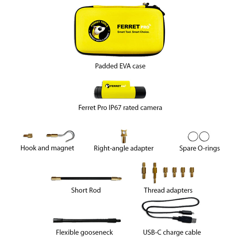 Ferret Instruments Ferret Wi-Fi Wireless Inspection Camera and Cable Pulling Tool