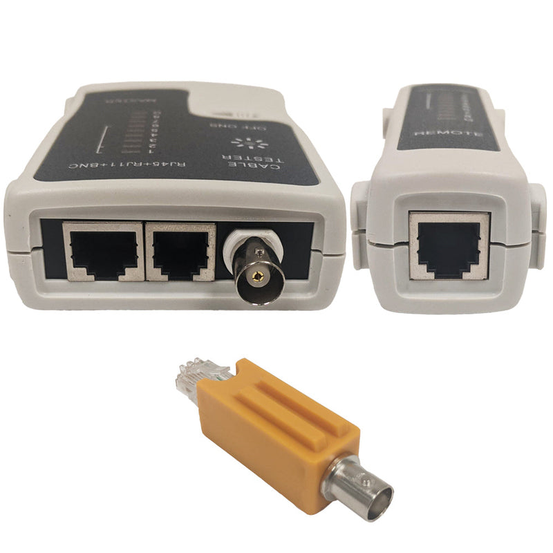 Network Cable Tester for RJ45 UTP/STP, RJ11, RJ12 and BNC Cables