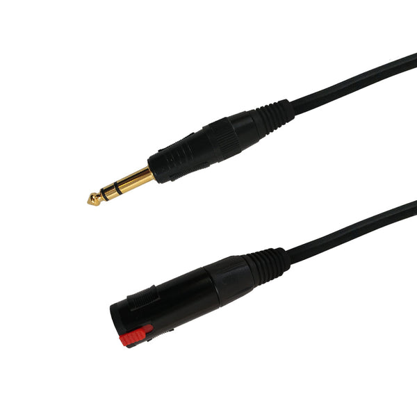 Premium Phantom Cables 1/4 Inch TRS Stereo Male To Female Cable FT4