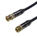 Premium Phantom Cables RG59 F-Type Male to BNC Male Cable FT4