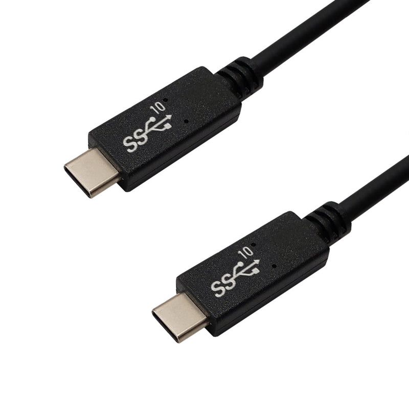 USB 3.2 to Type-C Male Cable 10G 5A USB-IF Certified - Black