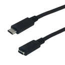 USB 3.1 Type-C Male to Type-C Female Cable 10G 3A
