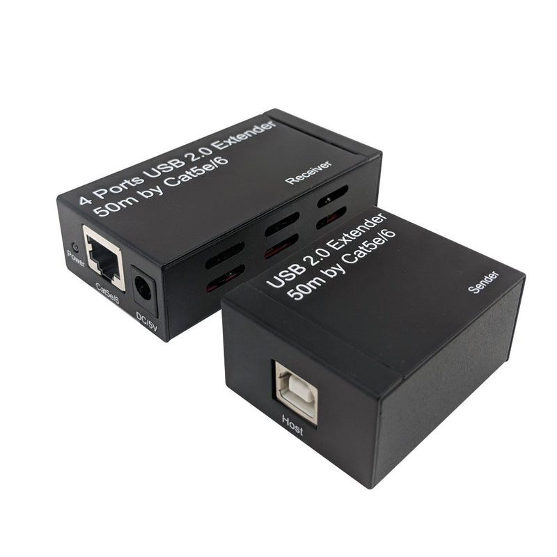 USB 2.0 Extender Over Cat5e/Cat6 - No Driver Required 50M
