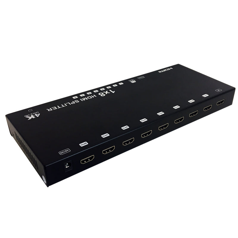 1x8 HDMI Splitter 4Kx2K@60Hz EDID HDCP - YUV 4:2:0