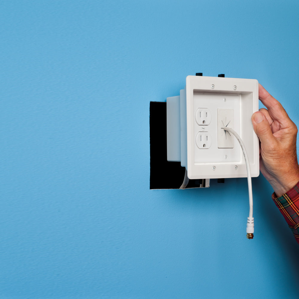Power Bridge Kit Recessed Double Gang Power plus Low-Voltage Bridge Kit