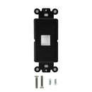 Decora Strap 1-Port Keystone - Black