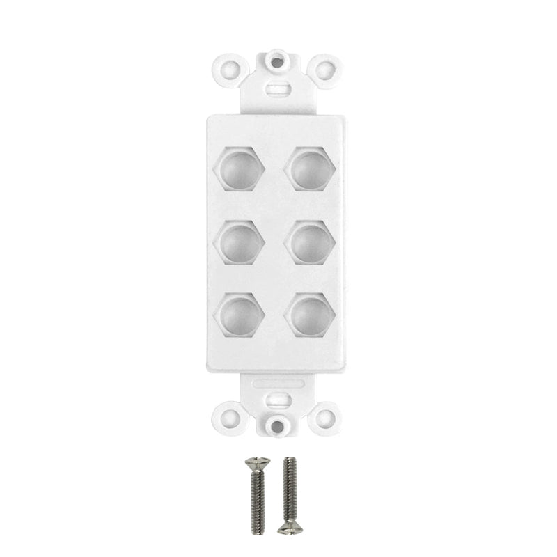 Decora Strap 6-Hole - White