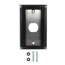 Single Gang Wall Plate - 1x Ethernet Bulkhead Hole - IP44 Rated - Stainless Steel