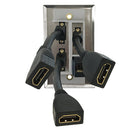 Single Gang SS Wall Plate Kit (3x HDMI, 1x CAT6)