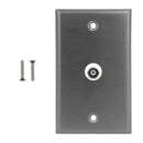 Single Gang SS Wall Plate Kit 1x BNC - 50 Ohm