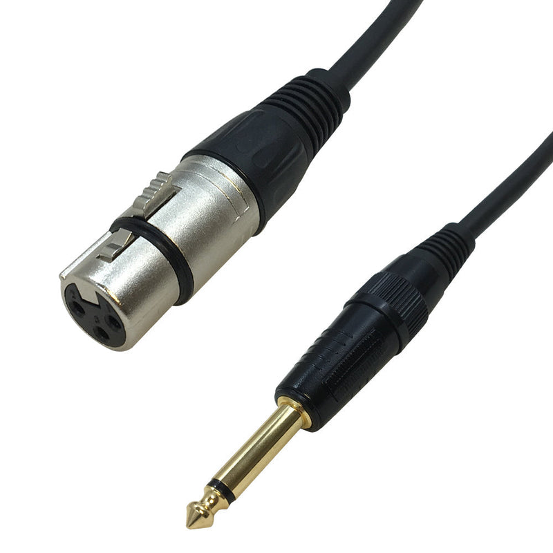 Premium XLR Female to TS Male Cable