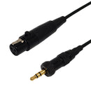 Premium Phantom Cables Mini-XLR Female To  3.5mm Locking Male Cable