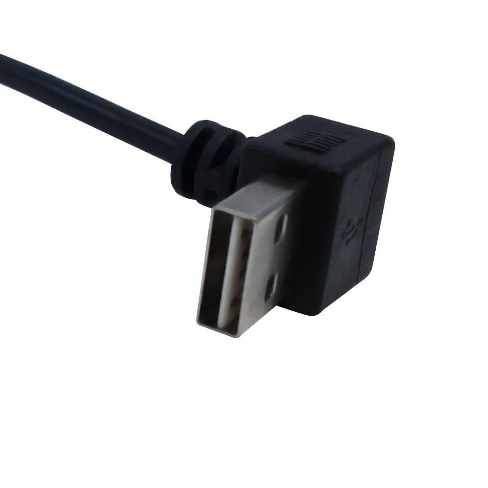 USB 2.0 A Up/Down Angle Male to A Straight Female Cable