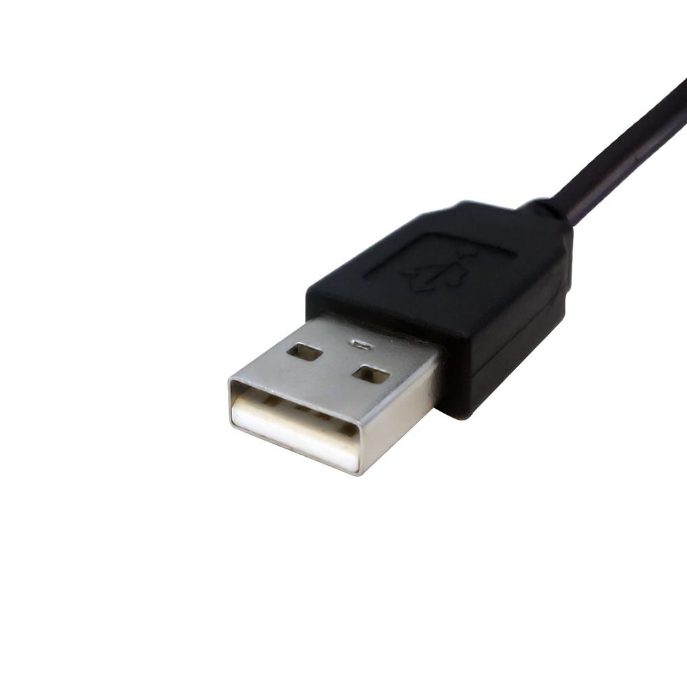 USB 2.0 A Straight Male to Micro-B Right Angle Cable