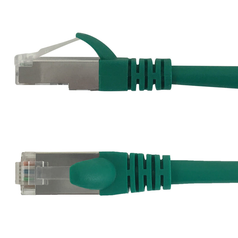 RJ45 Cat6a SSTP 10GB Molded Patch Cable - Premium Fluke® Patch Cable Certified - CMR Riser Rated