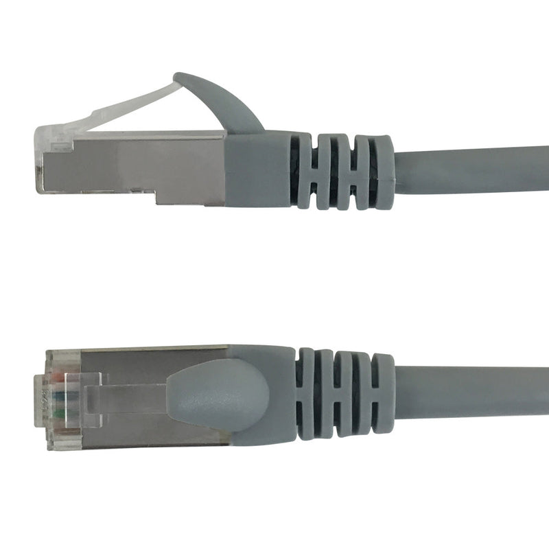 RJ45 Cat6a SSTP 10GB Molded Shielded Patch Cable - Premium Fluke® Patch Cable Certified - CMR Riser Rated