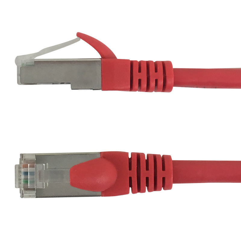 RJ45 Cat6a SSTP 10GB Molded Patch Cable - Premium Fluke® Patch Cable Certified - CMR Riser Rated