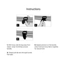 Rip-Tie EconoCinch Pull-Eye Strap - Black - Pack of 20